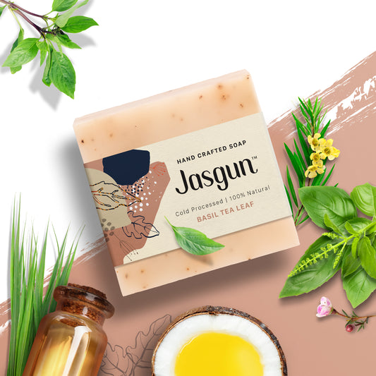 Basil Tea Leaf Cold Processed Soap 120 g