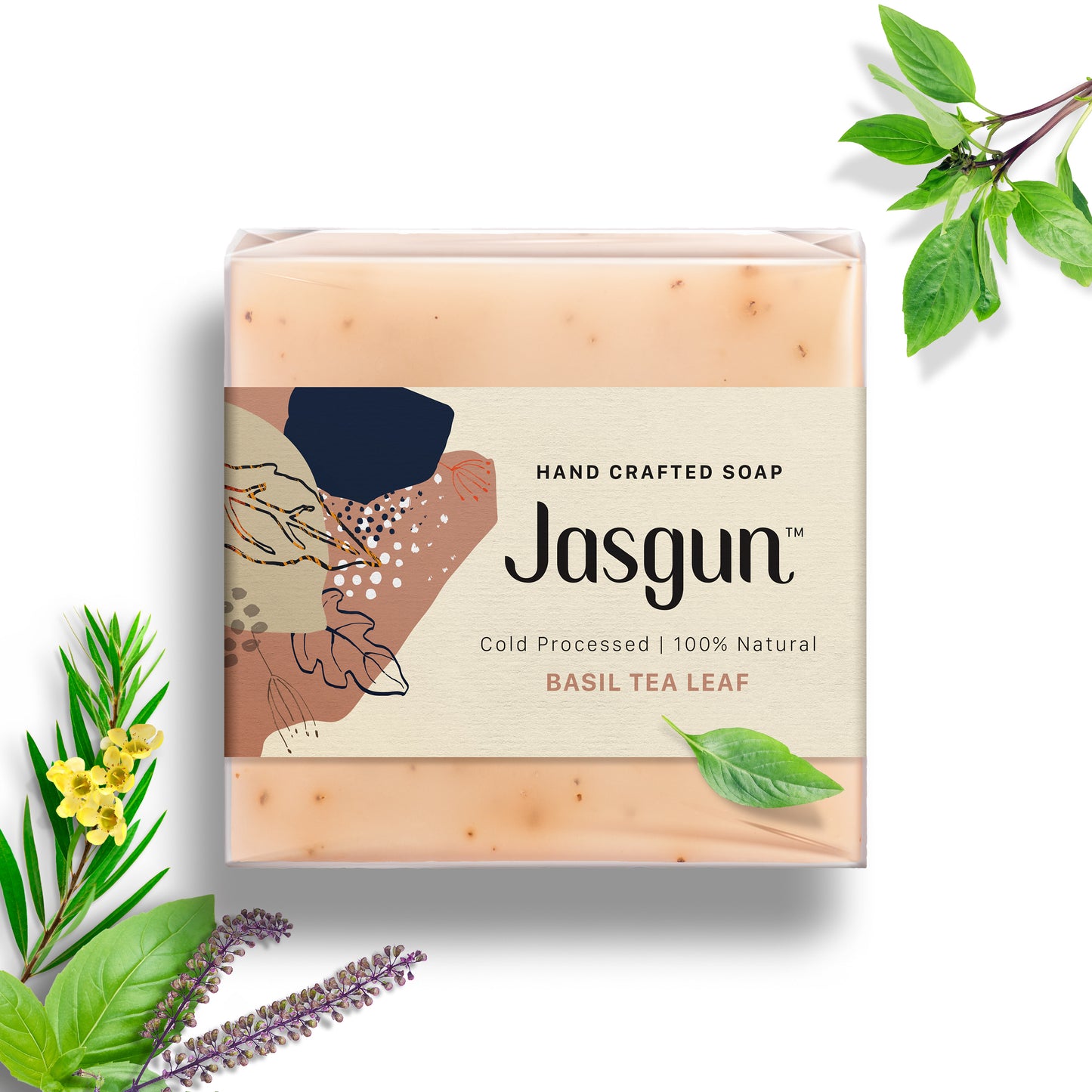 Basil Tea Leaf Cold Processed Soap 120 g