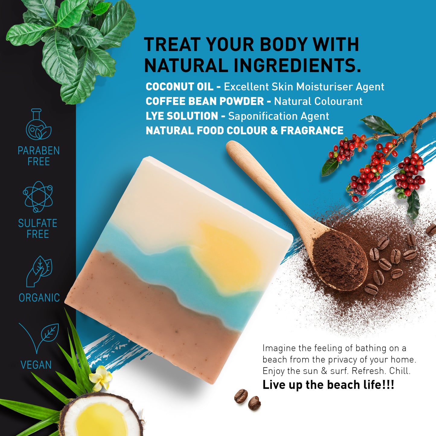 Beach Cold Processed Soap 120 g