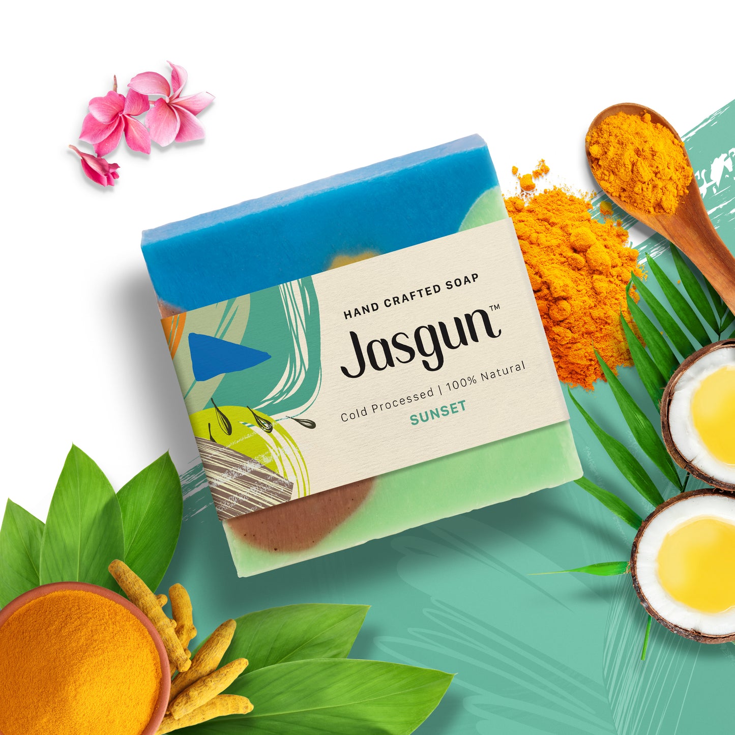 Sunset Cold Processed Soap 120 g